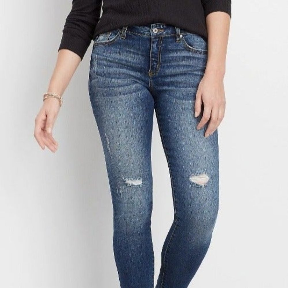 Maurices Distressed Skinny Jeans